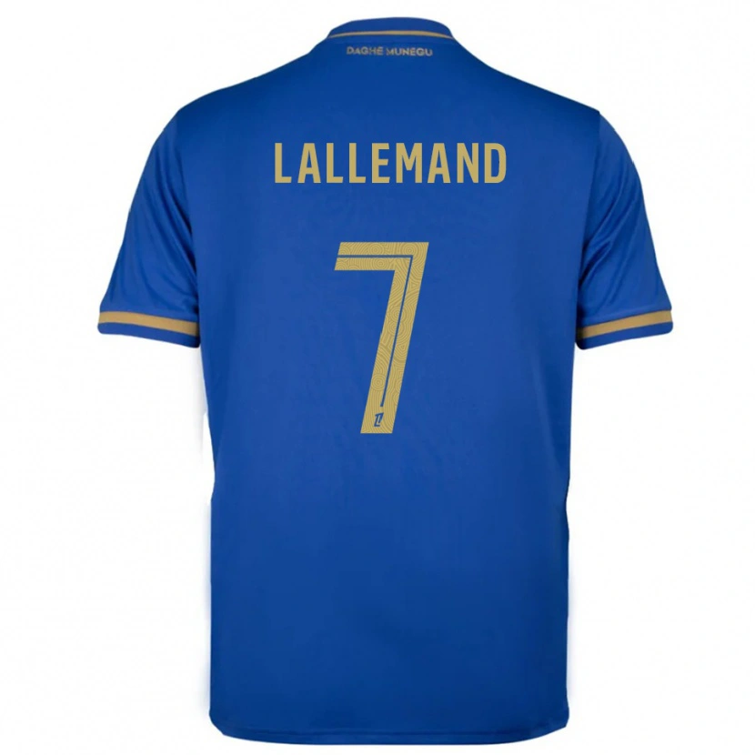 Danxen Kinder Nassim Lallemand #7 Blau Gold Auswärtstrikot Trikot 2025/26 T-Shirt