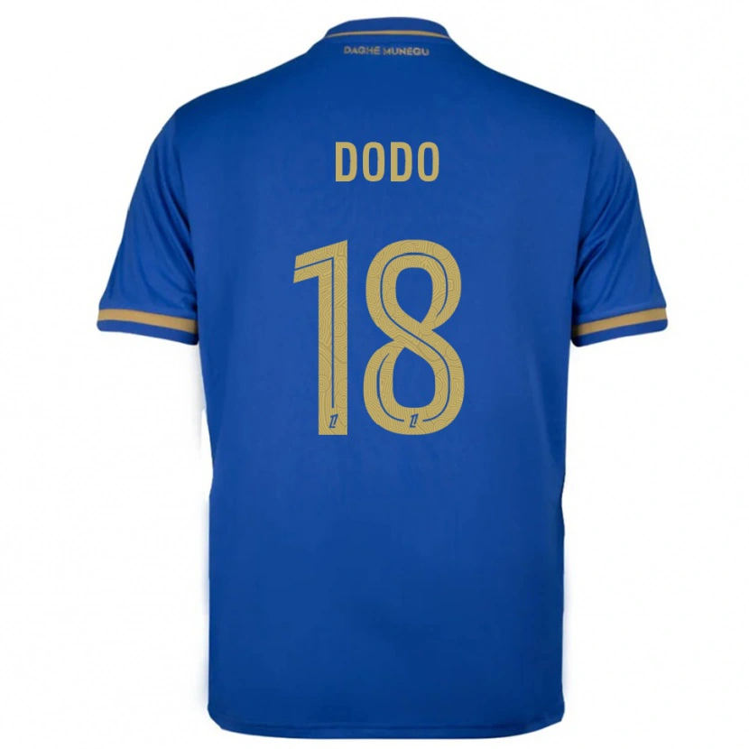 Danxen Kinder Yannick Dodo #18 Blau Gold Auswärtstrikot Trikot 2025/26 T-Shirt