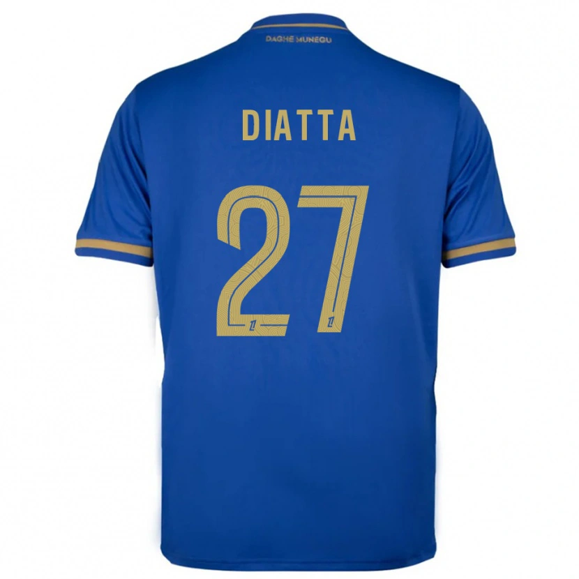 Danxen Kinder Krépin Diatta #27 Blau Gold Auswärtstrikot Trikot 2025/26 T-Shirt