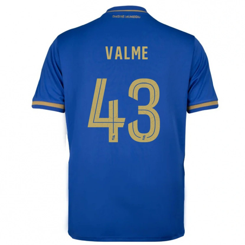 Danxen Kinder Ritchy Valme #43 Blau Gold Auswärtstrikot Trikot 2025/26 T-Shirt