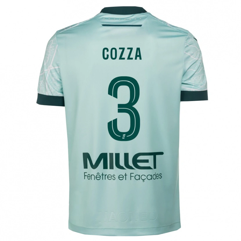 Danxen Kinder Nicolas Cozza #3 Grün Weiß Auswärtstrikot Trikot 2025/26 T-Shirt