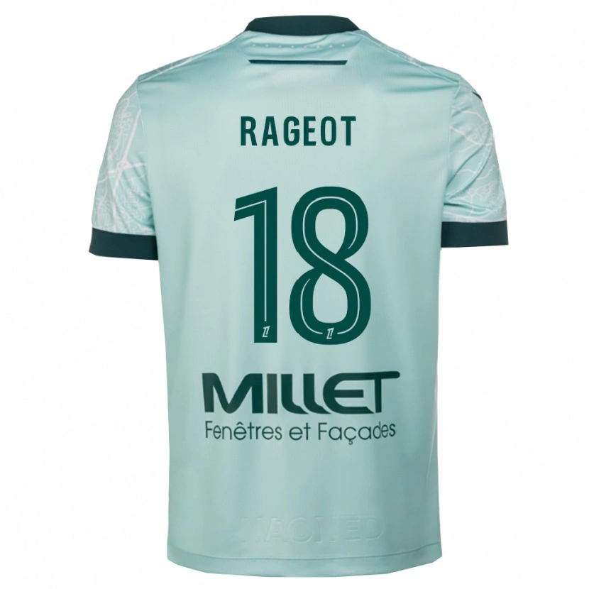 Danxen Kinder Lalie Rageot #18 Grün Weiß Auswärtstrikot Trikot 2025/26 T-Shirt