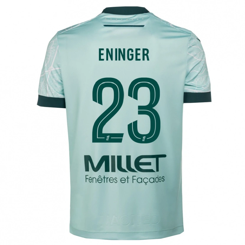 Danxen Kinder Thelma Eninger #23 Grün Weiß Auswärtstrikot Trikot 2025/26 T-Shirt