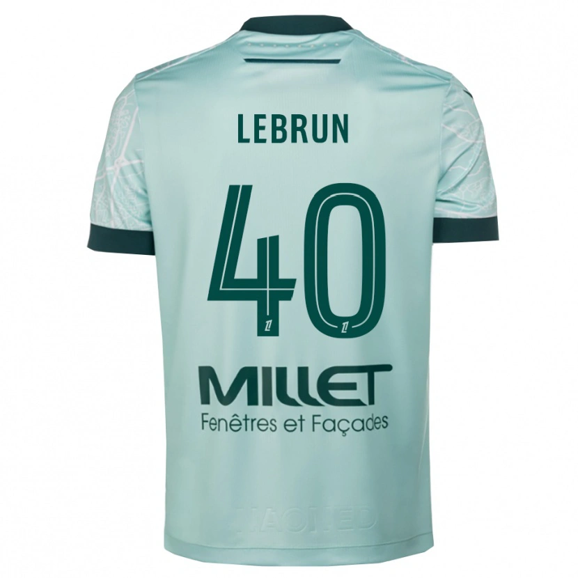 Danxen Kinder Lisa Lebrun #40 Grün Weiß Auswärtstrikot Trikot 2025/26 T-Shirt