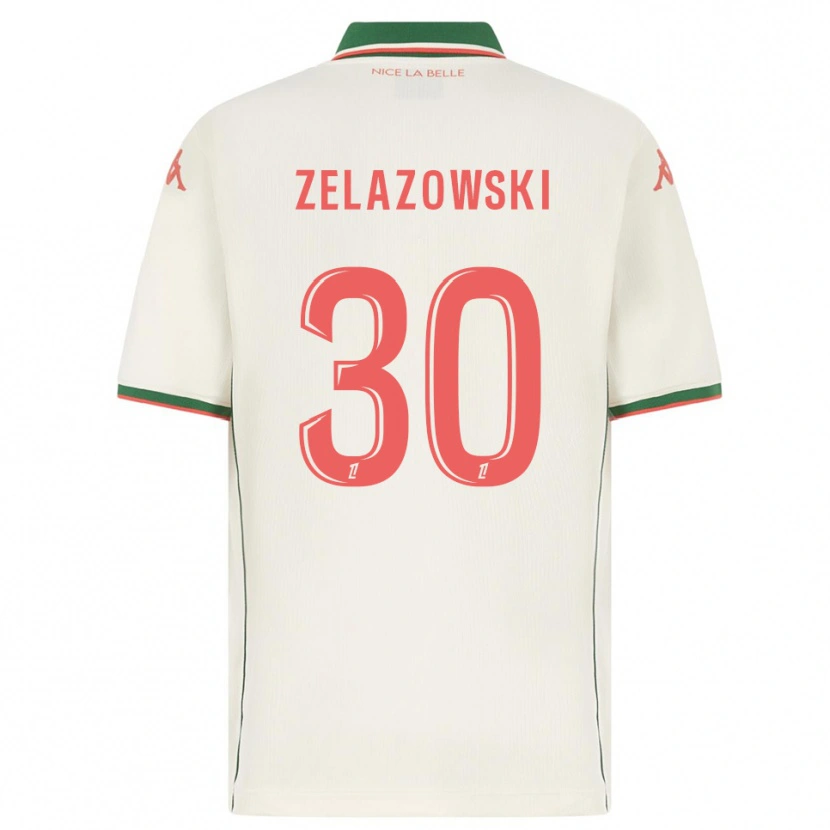 Danxen Kinder Bartosz Zelazowski #30 Weiß Grün Auswärtstrikot Trikot 2025/26 T-Shirt