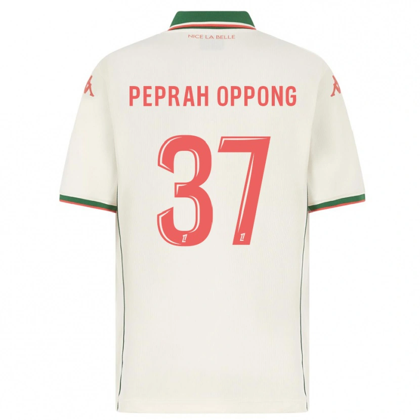 Danxen Kinder Kojo Peprah Oppong #37 Weiß Grün Auswärtstrikot Trikot 2025/26 T-Shirt
