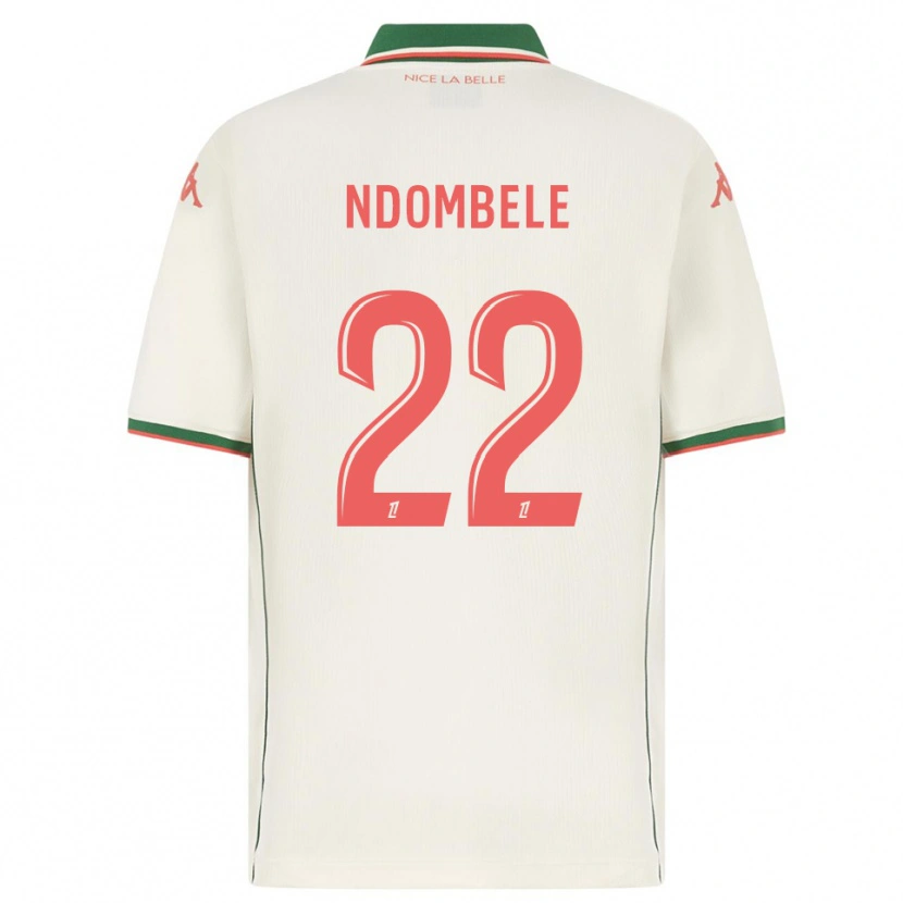 Danxen Kinder Tanguy Ndombélé #22 Weiß Grün Auswärtstrikot Trikot 2025/26 T-Shirt