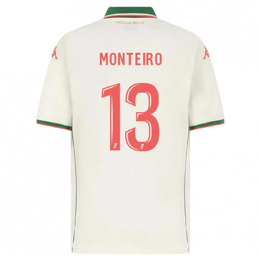 Danxen Kinder Laurenzo Monteiro #13 Weiß Grün Auswärtstrikot Trikot 2025/26 T-Shirt