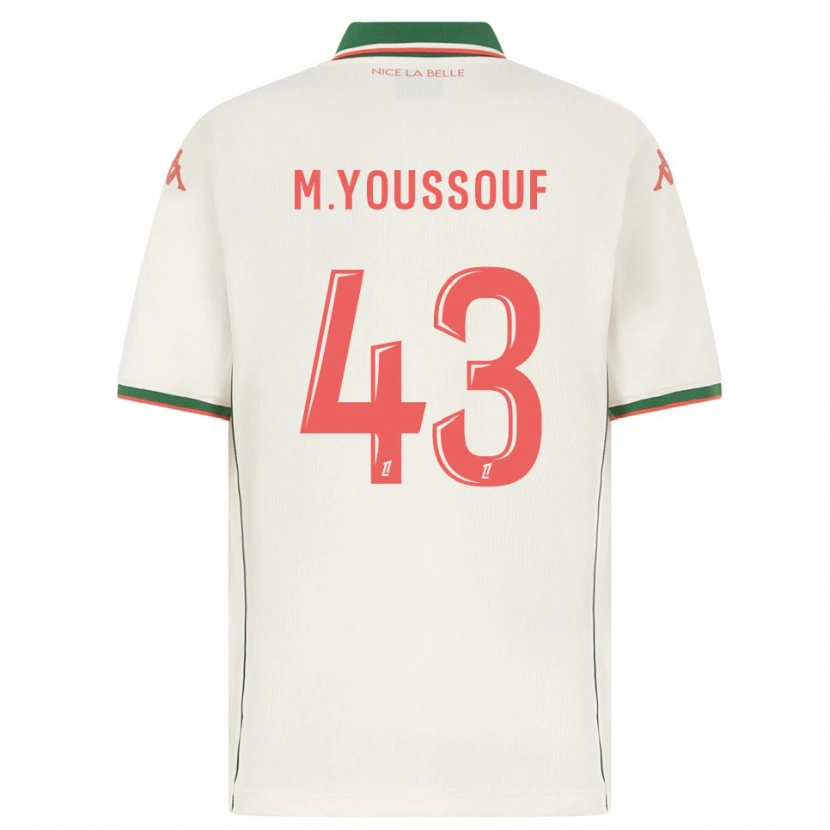 Danxen Kinder Mousslim Youssouf #43 Weiß Grün Auswärtstrikot Trikot 2025/26 T-Shirt