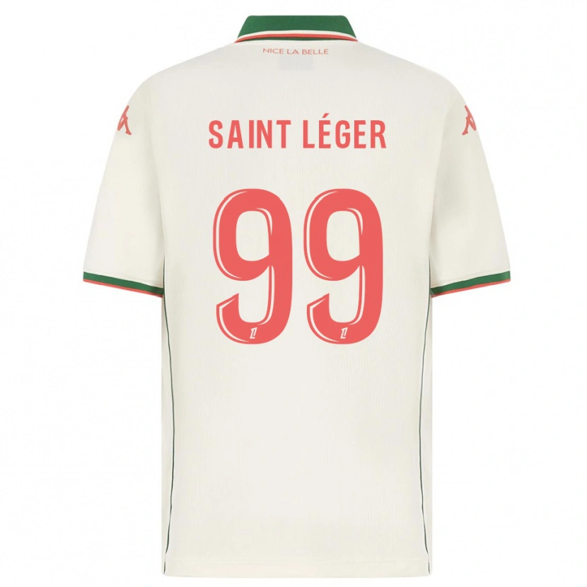 Danxen Kinder Maureen Saint Léger #99 Weiß Grün Auswärtstrikot Trikot 2025/26 T-Shirt