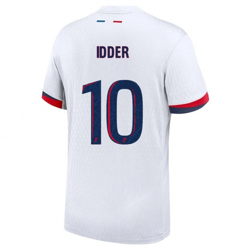 Danxen Kinder Younes Idder #10 Weiß Rot Auswärtstrikot Trikot 2025/26 T-Shirt
