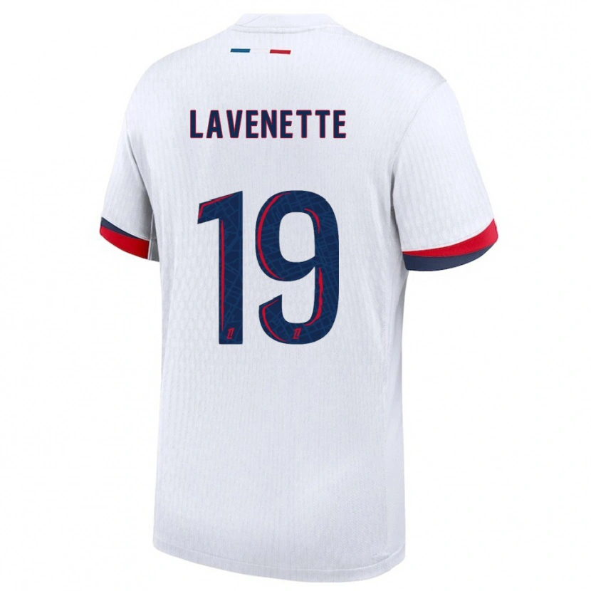 Danxen Kinder Mathias Lavenette #19 Weiß Rot Auswärtstrikot Trikot 2025/26 T-Shirt