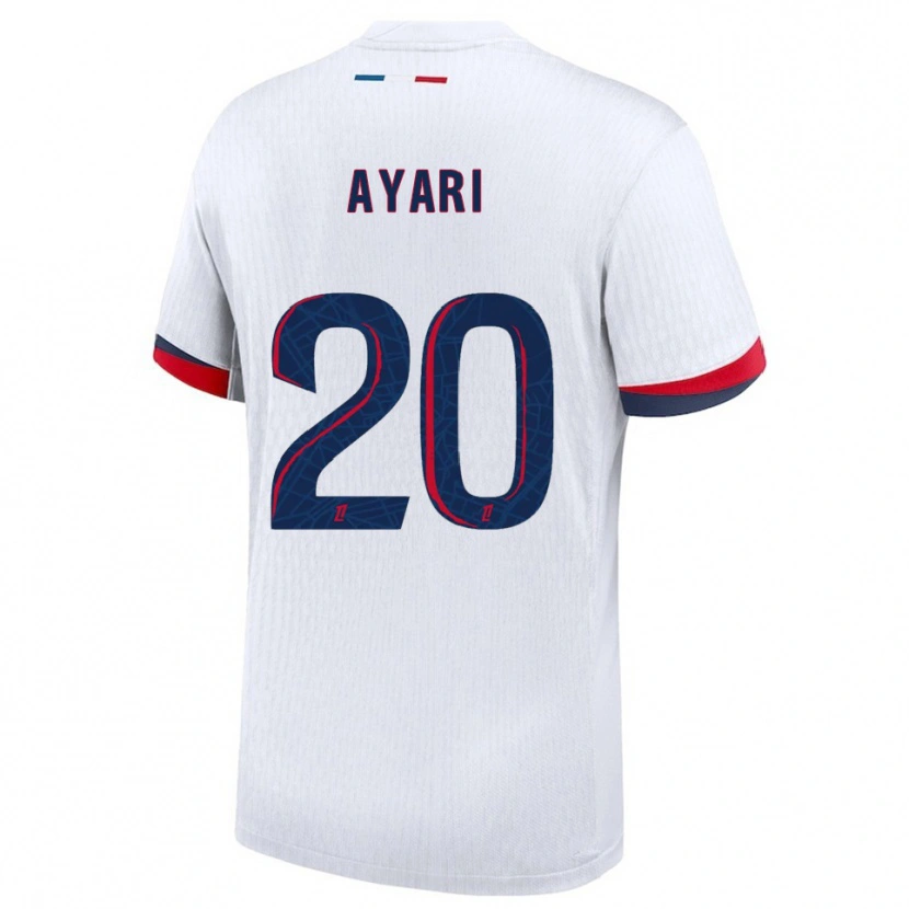 Danxen Kinder Adam Ayari #20 Weiß Rot Auswärtstrikot Trikot 2025/26 T-Shirt
