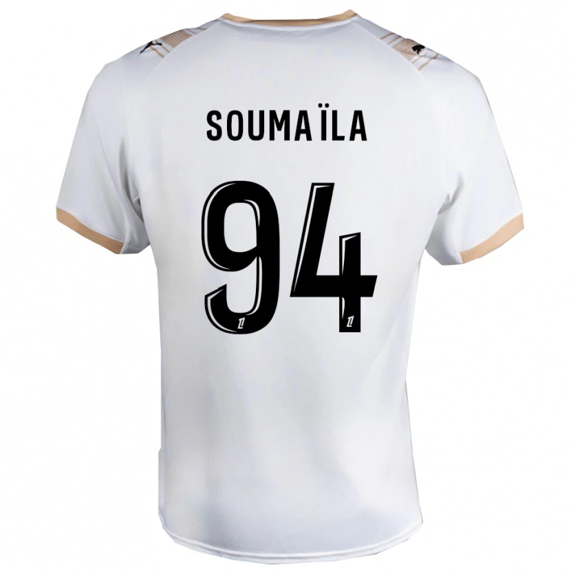 Danxen Kinder Soumaïla Sylla #94 Weiß Schwarz Auswärtstrikot Trikot 2025/26 T-Shirt
