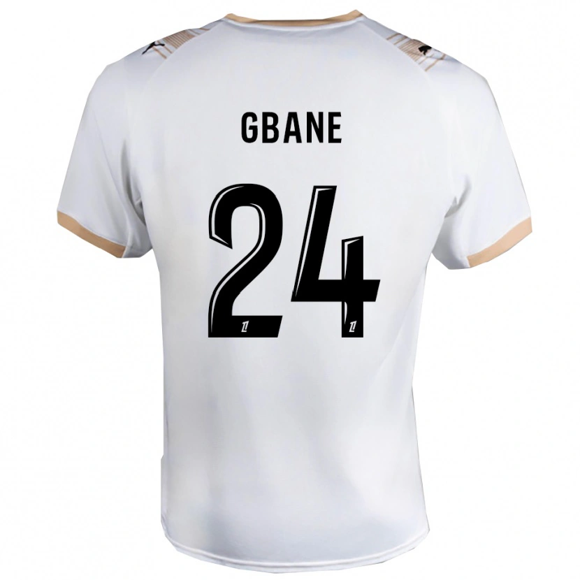 Danxen Kinder Mory Gbane #24 Weiß Schwarz Auswärtstrikot Trikot 2025/26 T-Shirt