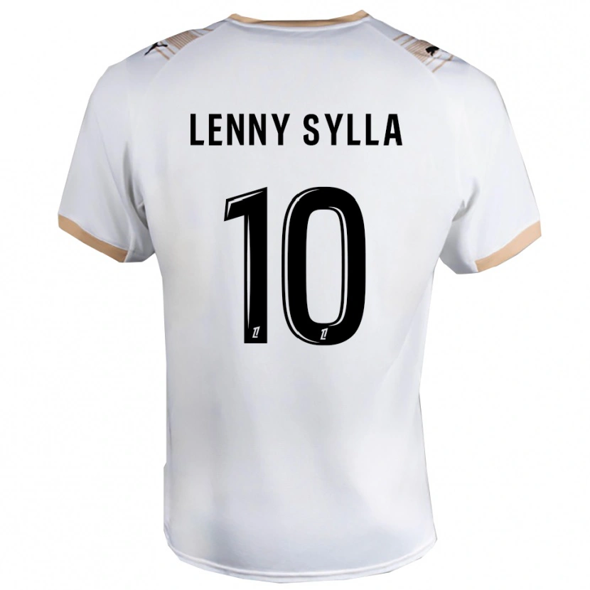 Danxen Kinder Lenny Sylla #10 Weiß Schwarz Auswärtstrikot Trikot 2025/26 T-Shirt