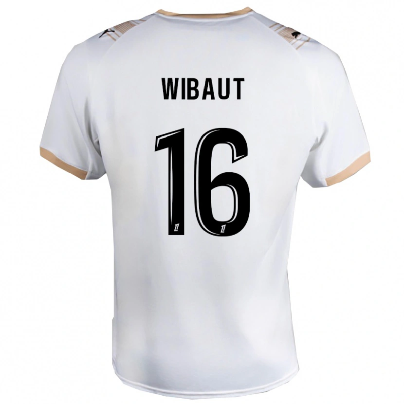 Danxen Kinder Clara Wibaut #16 Weiß Schwarz Auswärtstrikot Trikot 2025/26 T-Shirt
