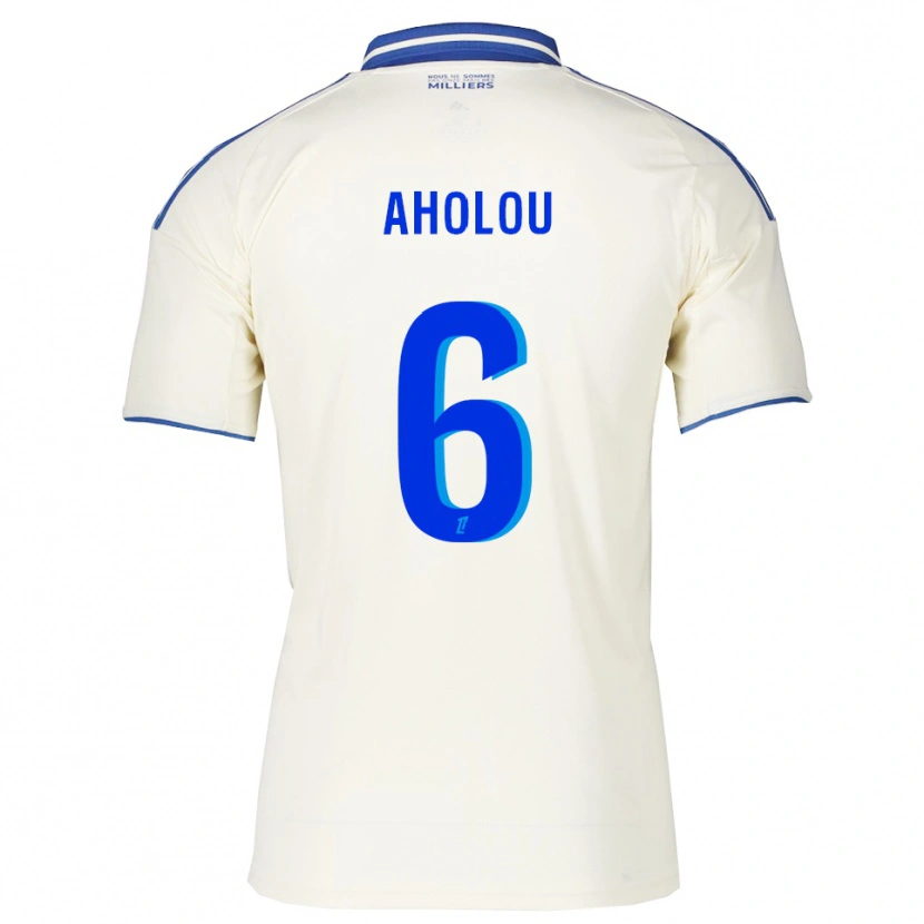 Danxen Kinder Jean-Eudes Aholou #6 Champagner Blau Auswärtstrikot Trikot 2025/26 T-Shirt