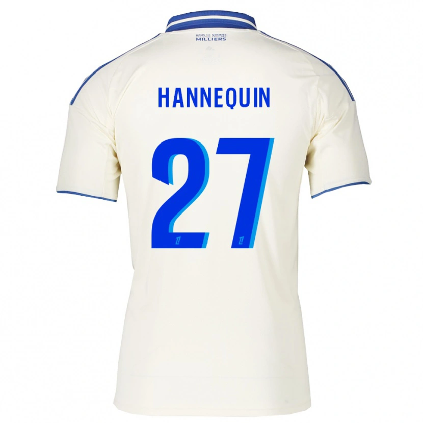 Danxen Kinder Laurine Hannequin #27 Champagner Blau Auswärtstrikot Trikot 2025/26 T-Shirt