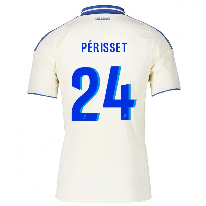 Danxen Kinder Ève Périsset #24 Champagner Blau Auswärtstrikot Trikot 2025/26 T-Shirt