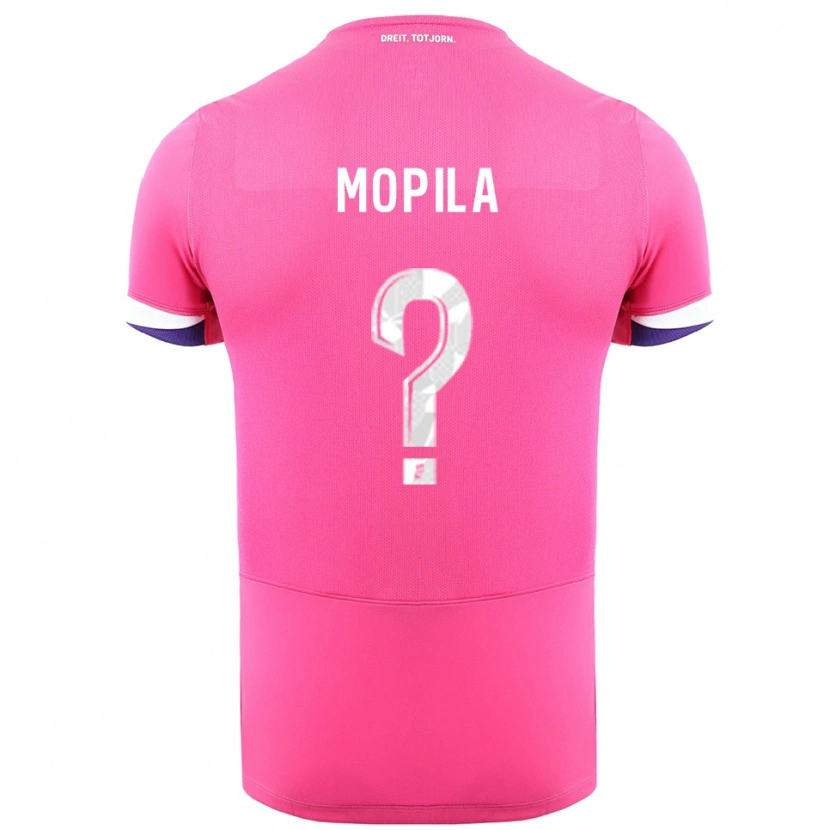 Danxen Kinder Schinéar Mopila #0 Rosa Weiß Auswärtstrikot Trikot 2025/26 T-Shirt
