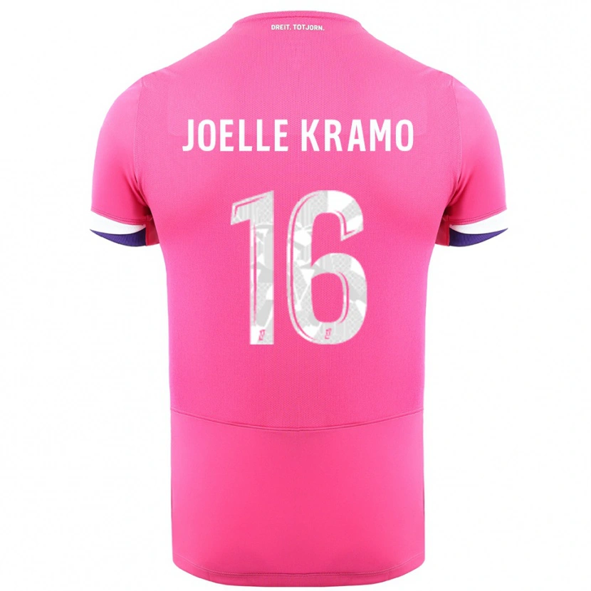Danxen Kinder Marie Joelle Kramo #16 Rosa Weiß Auswärtstrikot Trikot 2025/26 T-Shirt