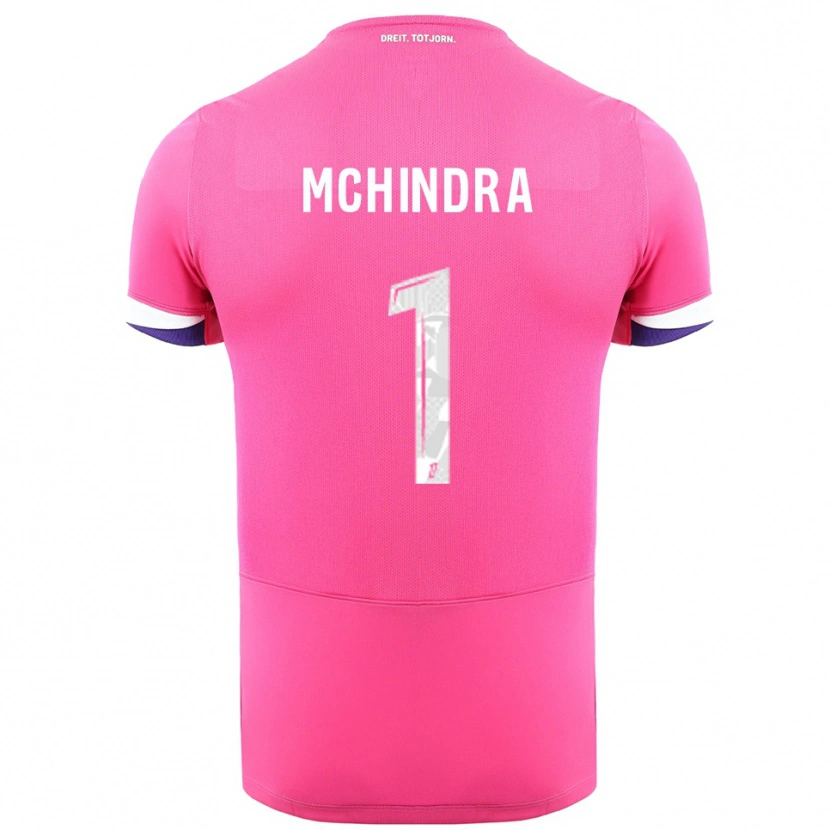 Danxen Kinder Naime Said Mchindra #1 Rosa Weiß Auswärtstrikot Trikot 2025/26 T-Shirt