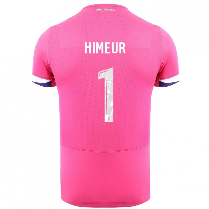 Danxen Kinder Thomas Himeur #1 Rosa Weiß Auswärtstrikot Trikot 2025/26 T-Shirt