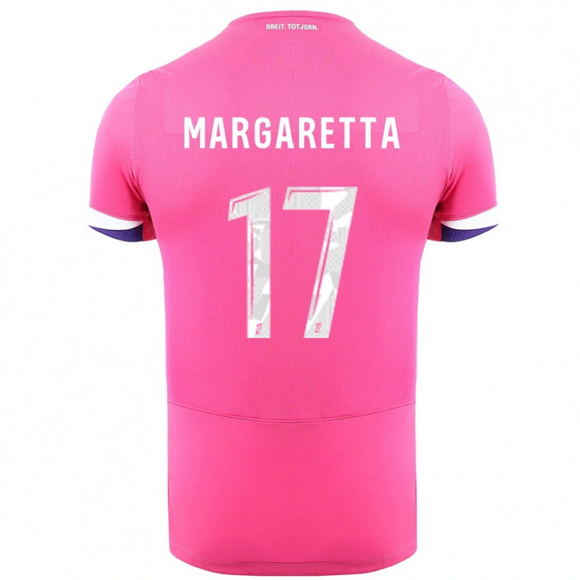 Danxen Kinder Jessica Margaretta #17 Rosa Weiß Auswärtstrikot Trikot 2025/26 T-Shirt