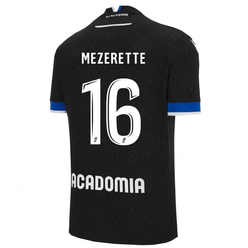 Danxen Kinder Louis Mezerette #16 Schwarz Weiß Auswärtstrikot Trikot 2025/26 T-Shirt