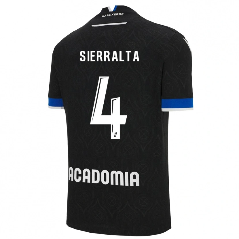 Danxen Kinder Francisco Sierralta #4 Schwarz Weiß Auswärtstrikot Trikot 2025/26 T-Shirt