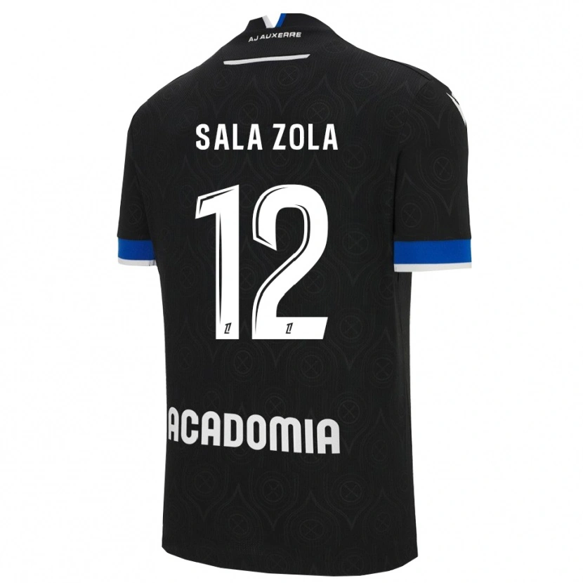 Danxen Kinder Benaja Sala Zola #12 Schwarz Weiß Auswärtstrikot Trikot 2025/26 T-Shirt
