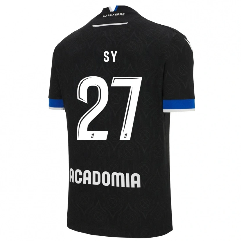 Danxen Kinder Lamine Sy #27 Schwarz Weiß Auswärtstrikot Trikot 2025/26 T-Shirt