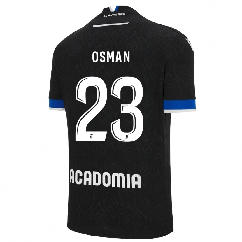 Danxen Kinder Ibrahim Osman #23 Schwarz Weiß Auswärtstrikot Trikot 2025/26 T-Shirt
