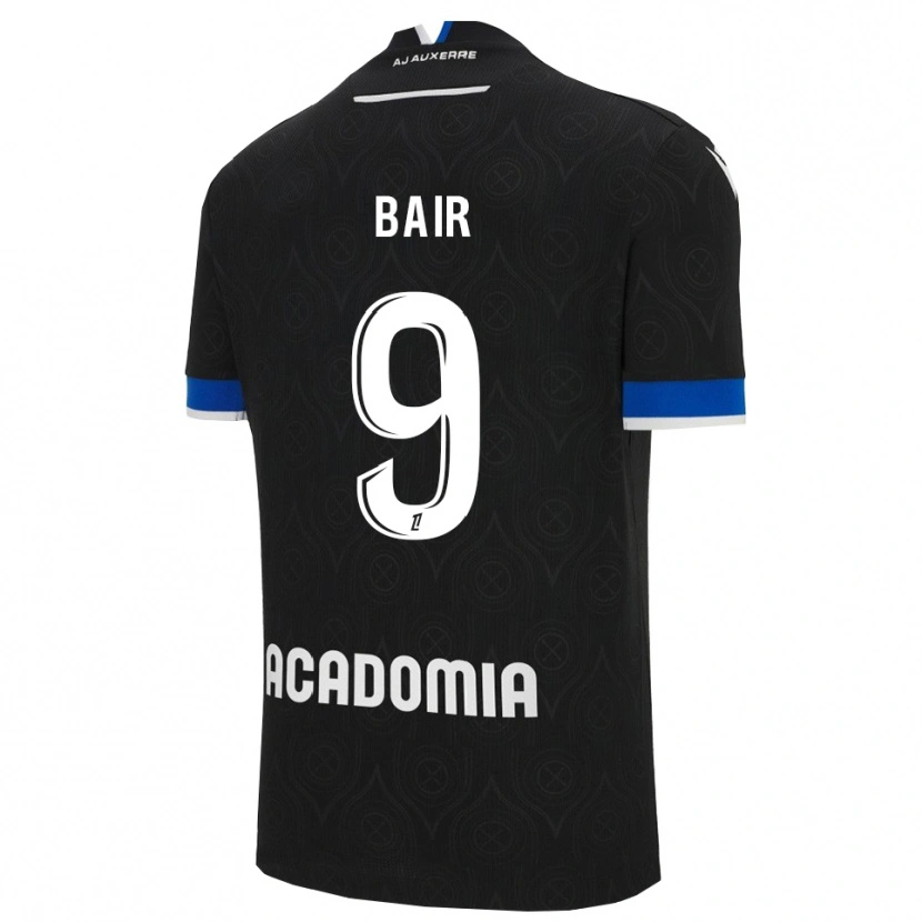 Danxen Kinder Theo Bair #9 Schwarz Weiß Auswärtstrikot Trikot 2025/26 T-Shirt