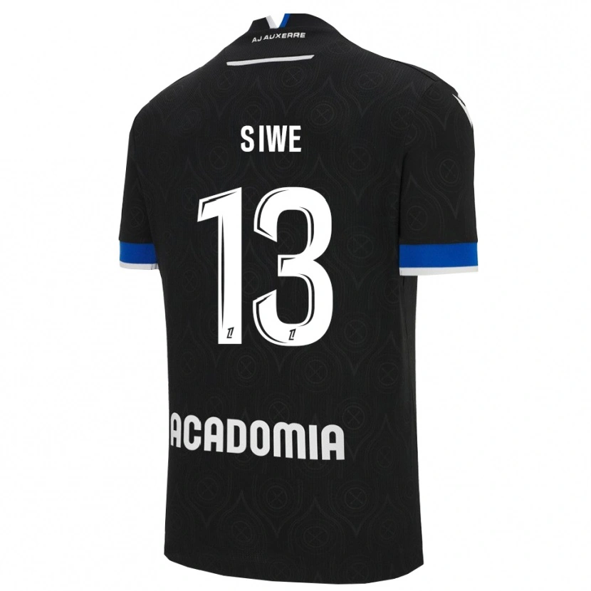 Danxen Kinder Telli Siwe #13 Schwarz Weiß Auswärtstrikot Trikot 2025/26 T-Shirt