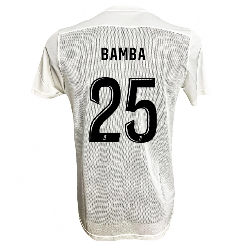 Danxen Kinder Abdoulaye Bamba #25 Schwarz Weiß Auswärtstrikot Trikot 2025/26 T-Shirt