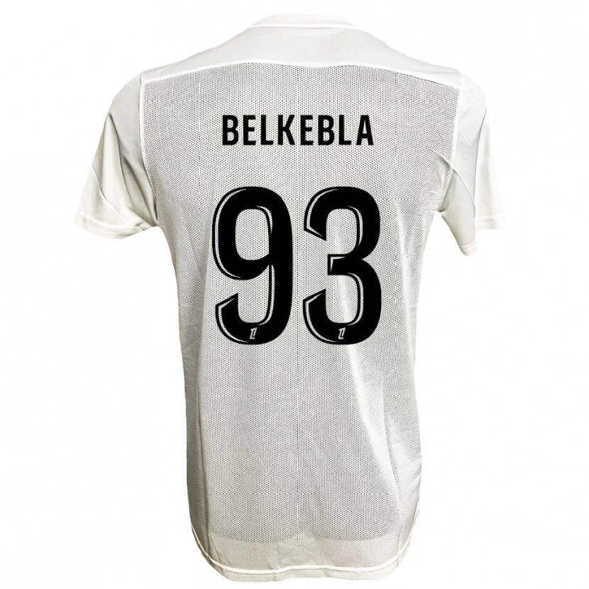 Danxen Kinder Haris Belkebla #93 Schwarz Weiß Auswärtstrikot Trikot 2025/26 T-Shirt