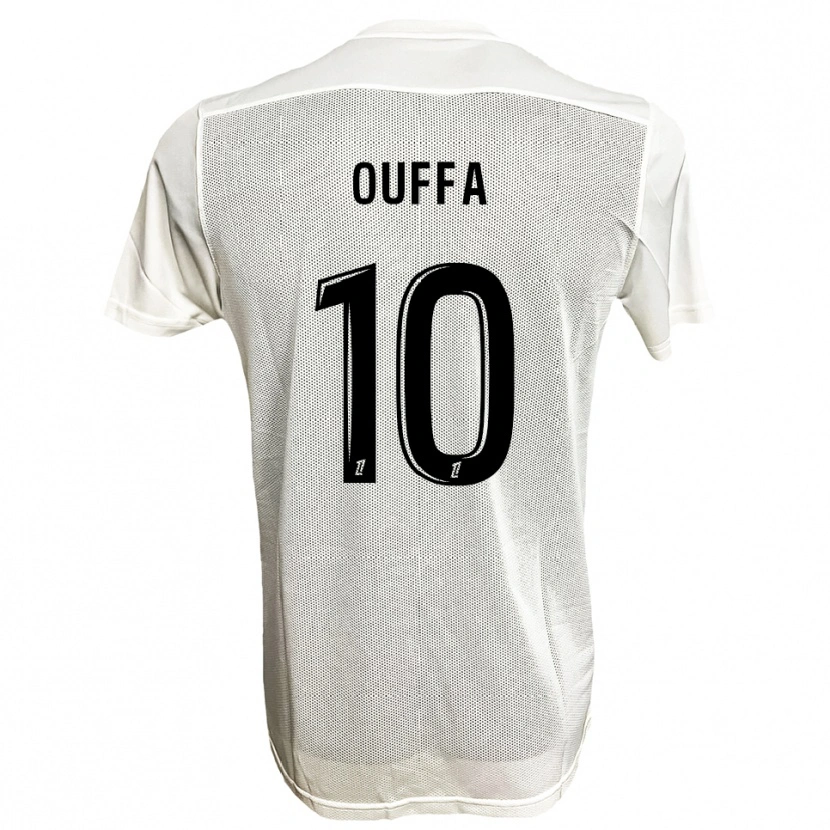 Danxen Kinder Rayan Ouffa #10 Schwarz Weiß Auswärtstrikot Trikot 2025/26 T-Shirt