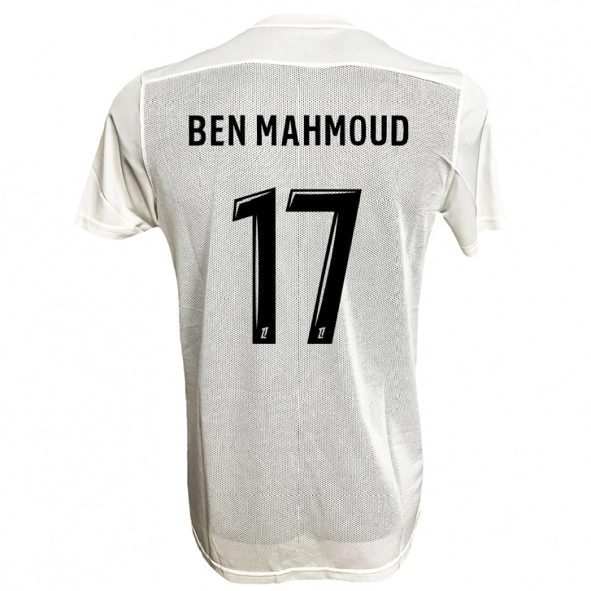 Danxen Kinder Yessine Ben Mahmoud #17 Schwarz Weiß Auswärtstrikot Trikot 2025/26 T-Shirt