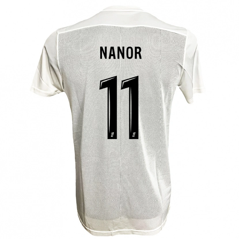 Danxen Kinder Enzo Nanor #11 Schwarz Weiß Auswärtstrikot Trikot 2025/26 T-Shirt