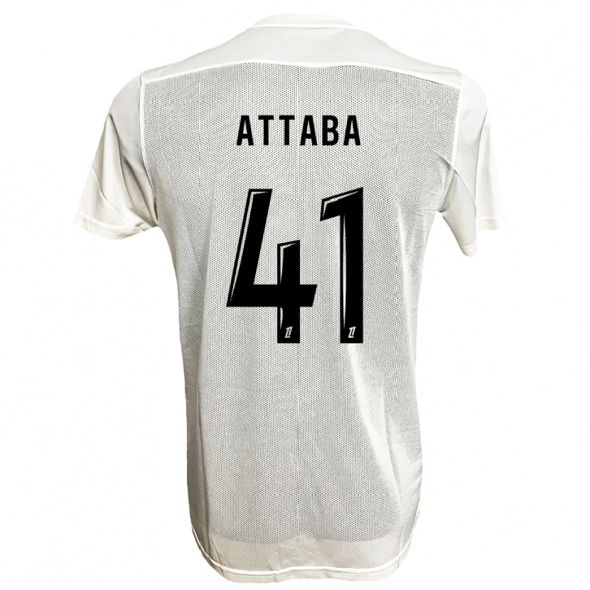 Danxen Kinder Sofian Attaba #41 Schwarz Weiß Auswärtstrikot Trikot 2025/26 T-Shirt
