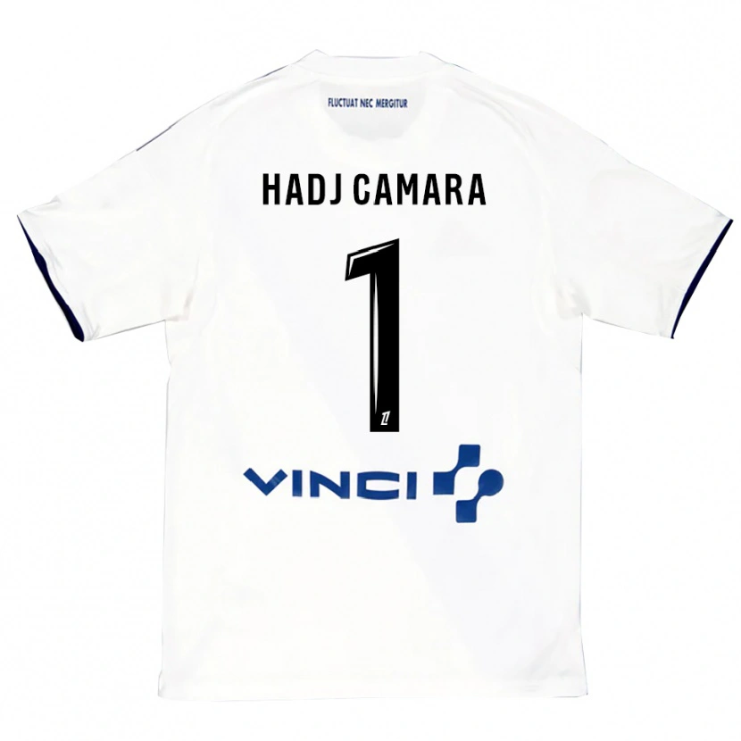 Danxen Kinder El Hadj Camara #1 Weiß Blau Auswärtstrikot Trikot 2025/26 T-Shirt