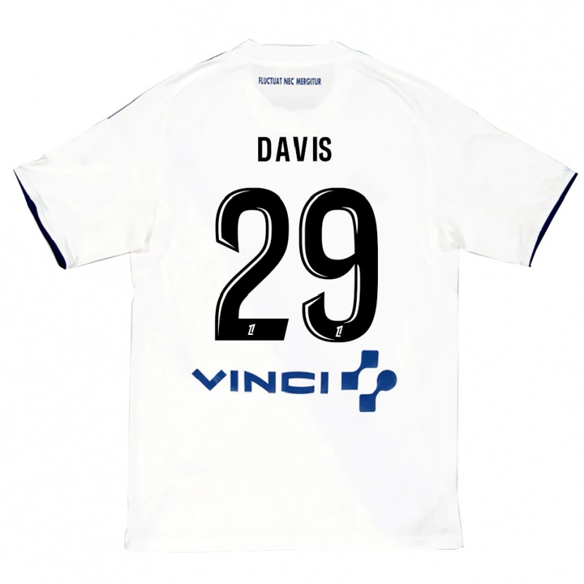 Danxen Kinder Deja Davis #29 Weiß Blau Auswärtstrikot Trikot 2025/26 T-Shirt