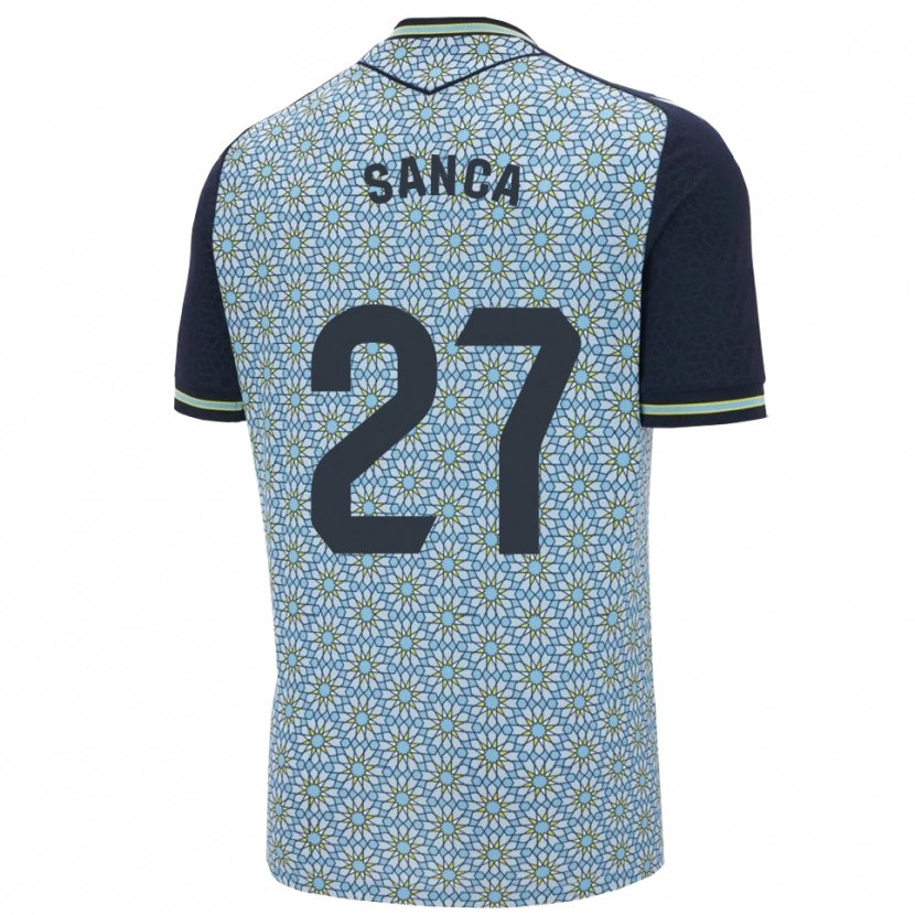 Danxen Kinder Marciano Sanca #27 Blau Marine Auswärtstrikot Trikot 2025/26 T-Shirt