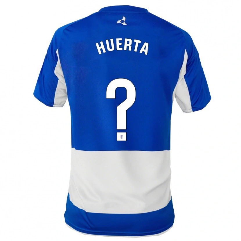 Danxen Kinder Salvador Huerta #0 Blau Weiß Auswärtstrikot Trikot 2025/26 T-Shirt