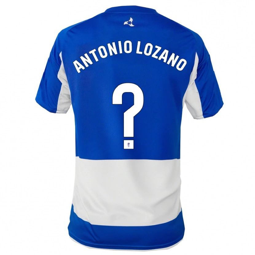 Danxen Kinder José Antonio Lozano #0 Blau Weiß Auswärtstrikot Trikot 2025/26 T-Shirt