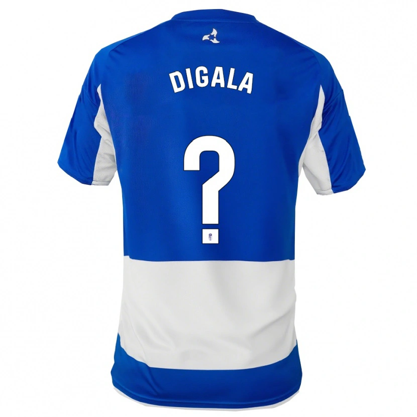 Danxen Kinder Gonzaldo Digala #0 Blau Weiß Auswärtstrikot Trikot 2025/26 T-Shirt