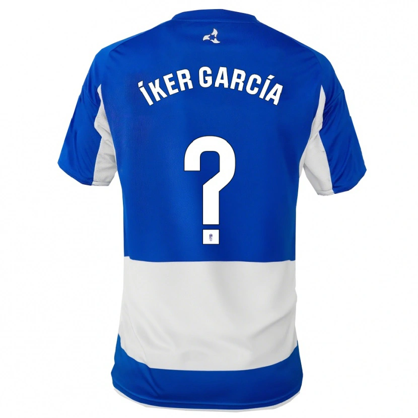 Danxen Kinder Íker García #0 Blau Weiß Auswärtstrikot Trikot 2025/26 T-Shirt