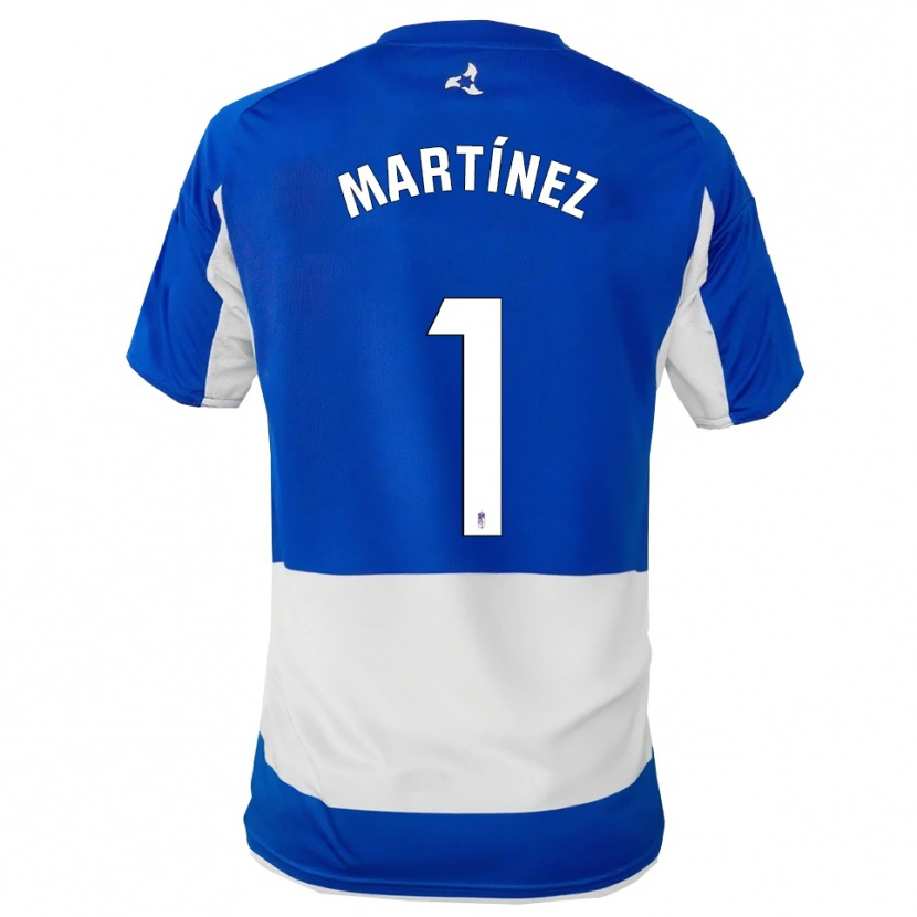 Danxen Kinder Marc Martínez #1 Blau Weiß Auswärtstrikot Trikot 2025/26 T-Shirt